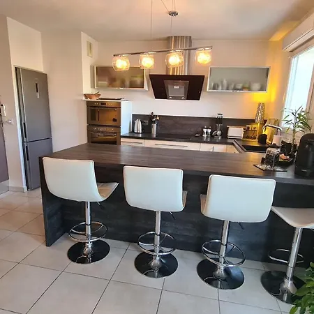 شقة Modern For 4 People With Terrace أنتيب